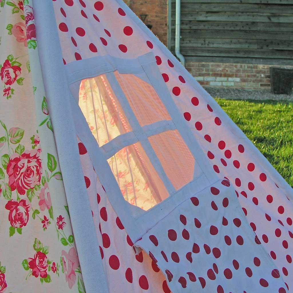 Pink Stripe Print Wigwam - Image 3