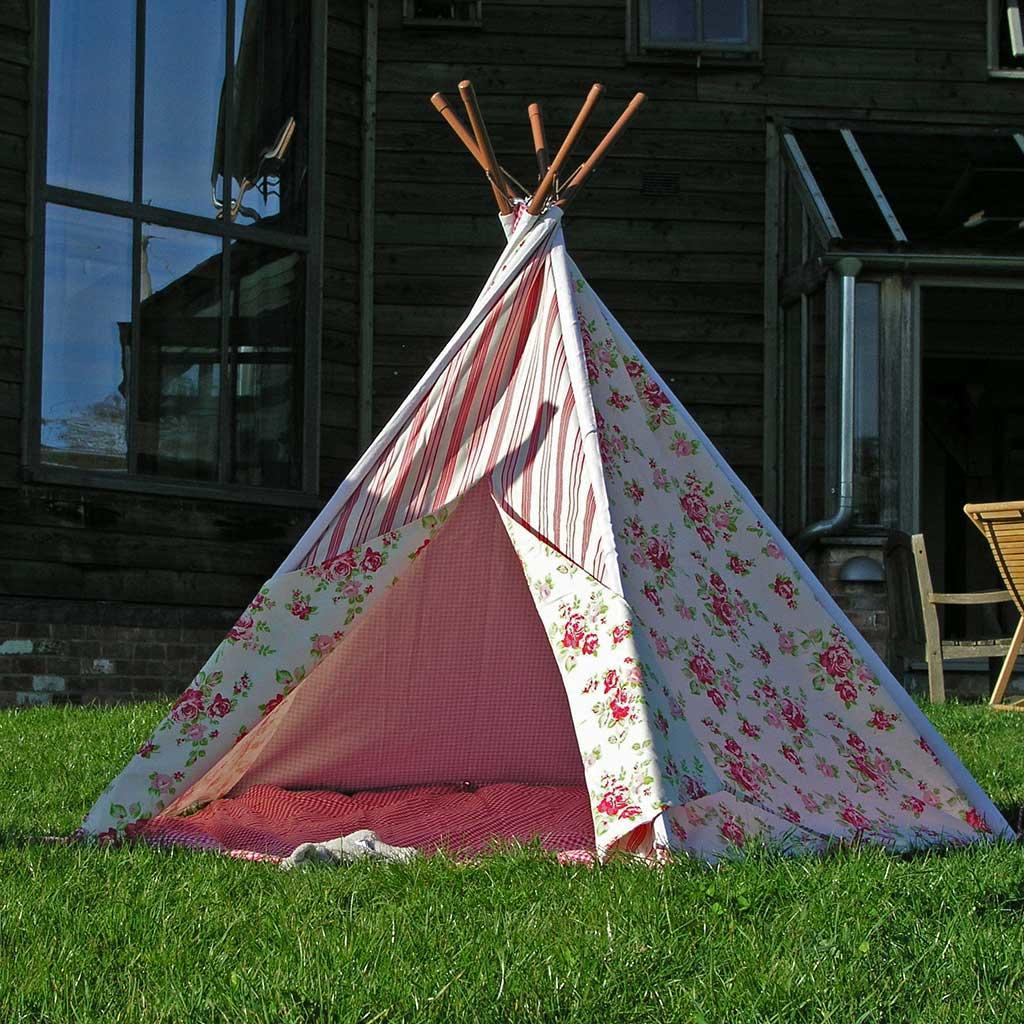 Pink Stripe Print Wigwam - Image 6