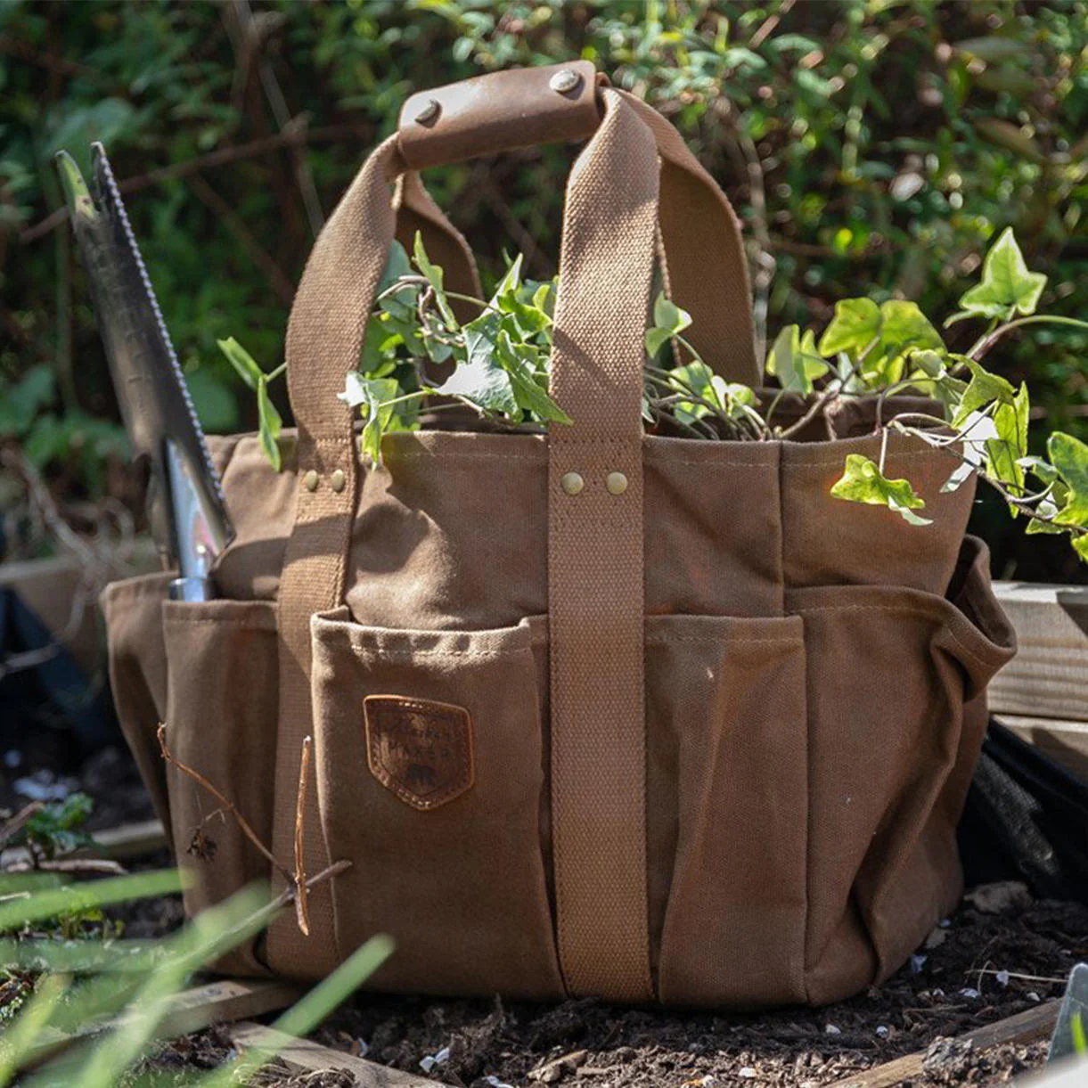 Wax Canvas Gardening Bag - Image 4