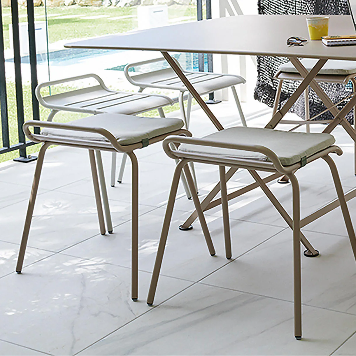 Fermob Rectangular Outdoor Seat Cushion - Image 4