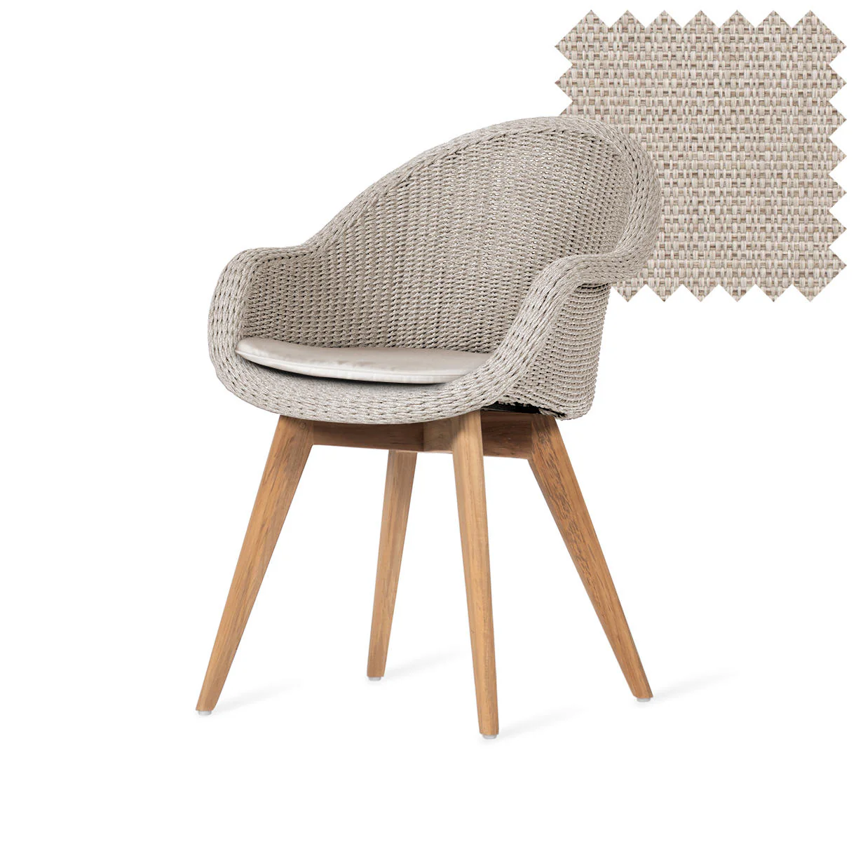 Remi Dining Chairs with Teak Legs - Image 10