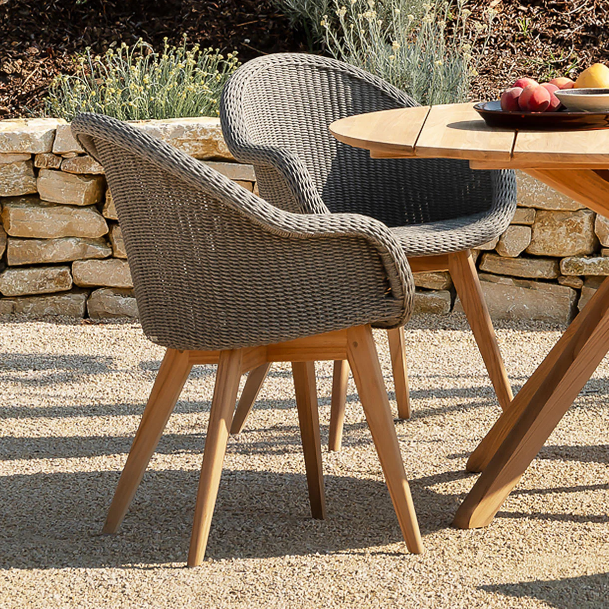 Remi Dining Chairs with Teak Legs - Image 2