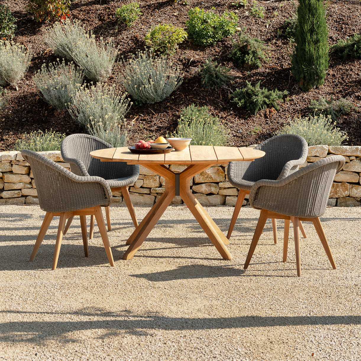 Remi Dining Chairs with Teak Legs - Image 3