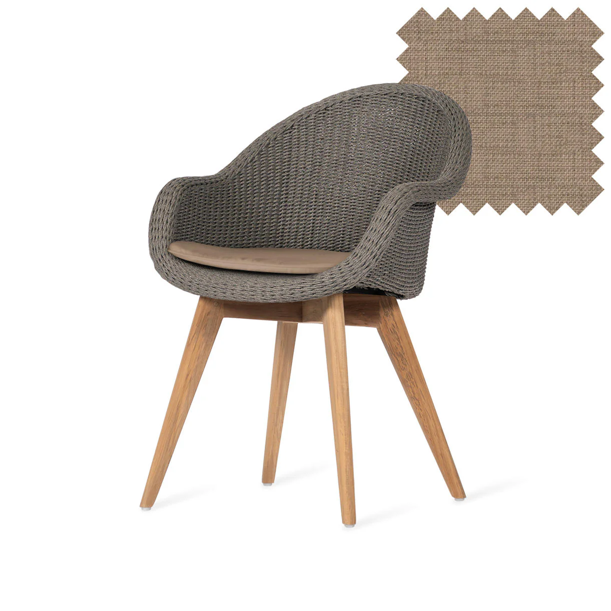 Remi Dining Chairs with Teak Legs - Image 6