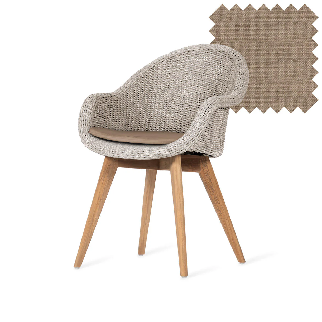 Remi Dining Chairs with Teak Legs - Image 8