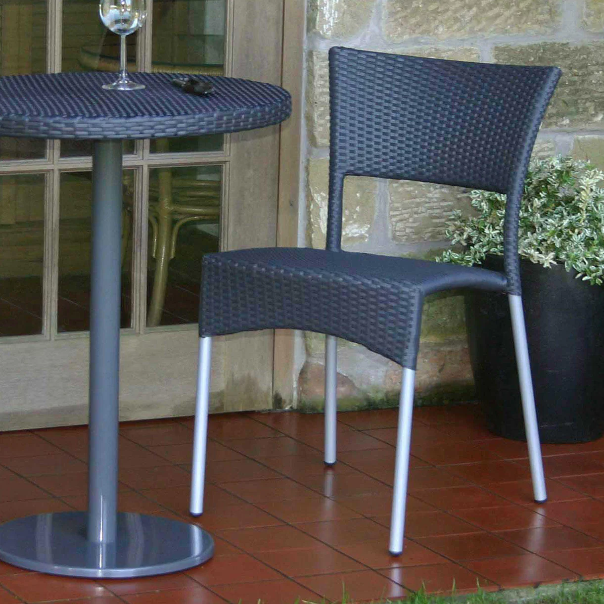 Rollo Stacking Outdoor Dining Chairs - Image 2