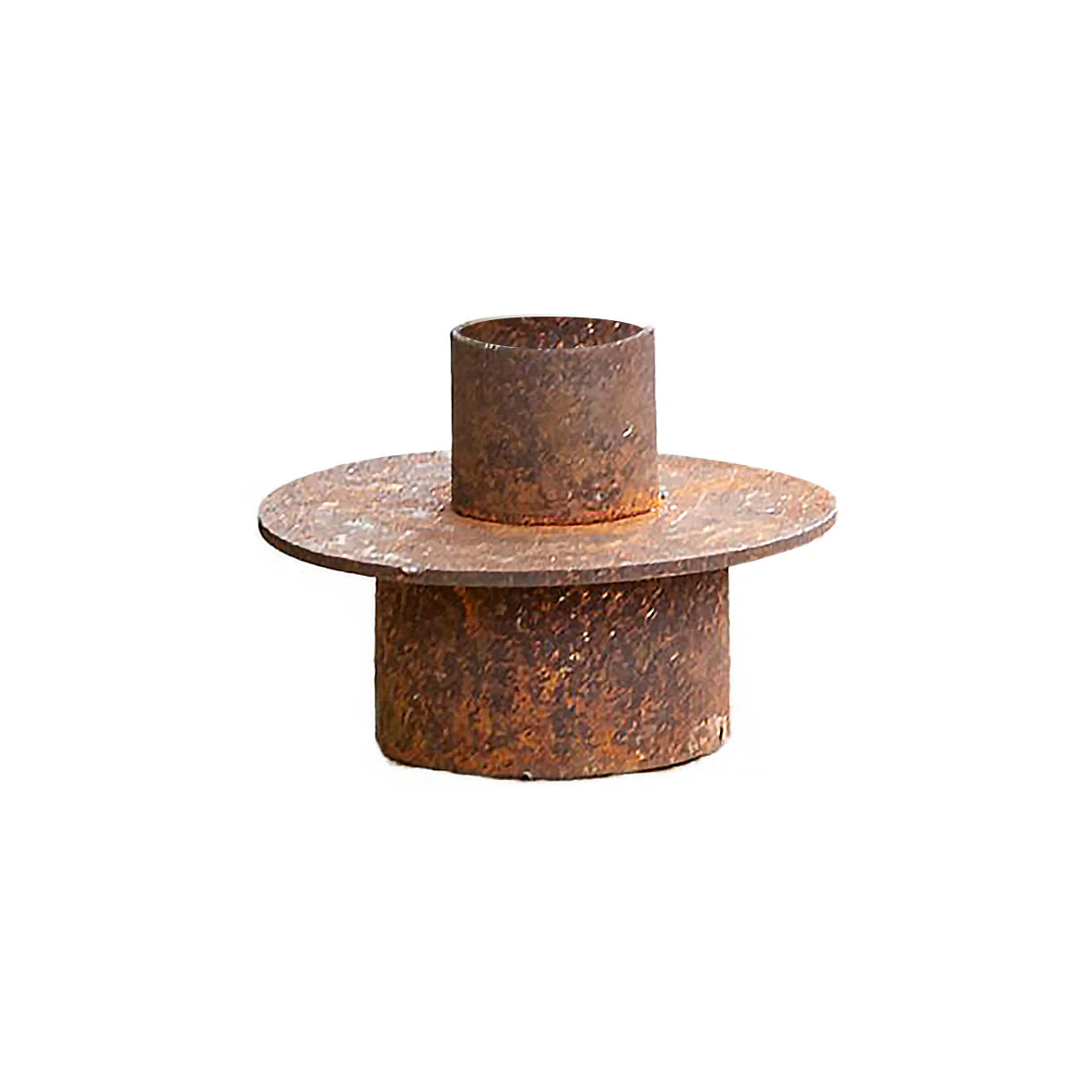 Rustic Iron Duo Candle Holder - Image 4