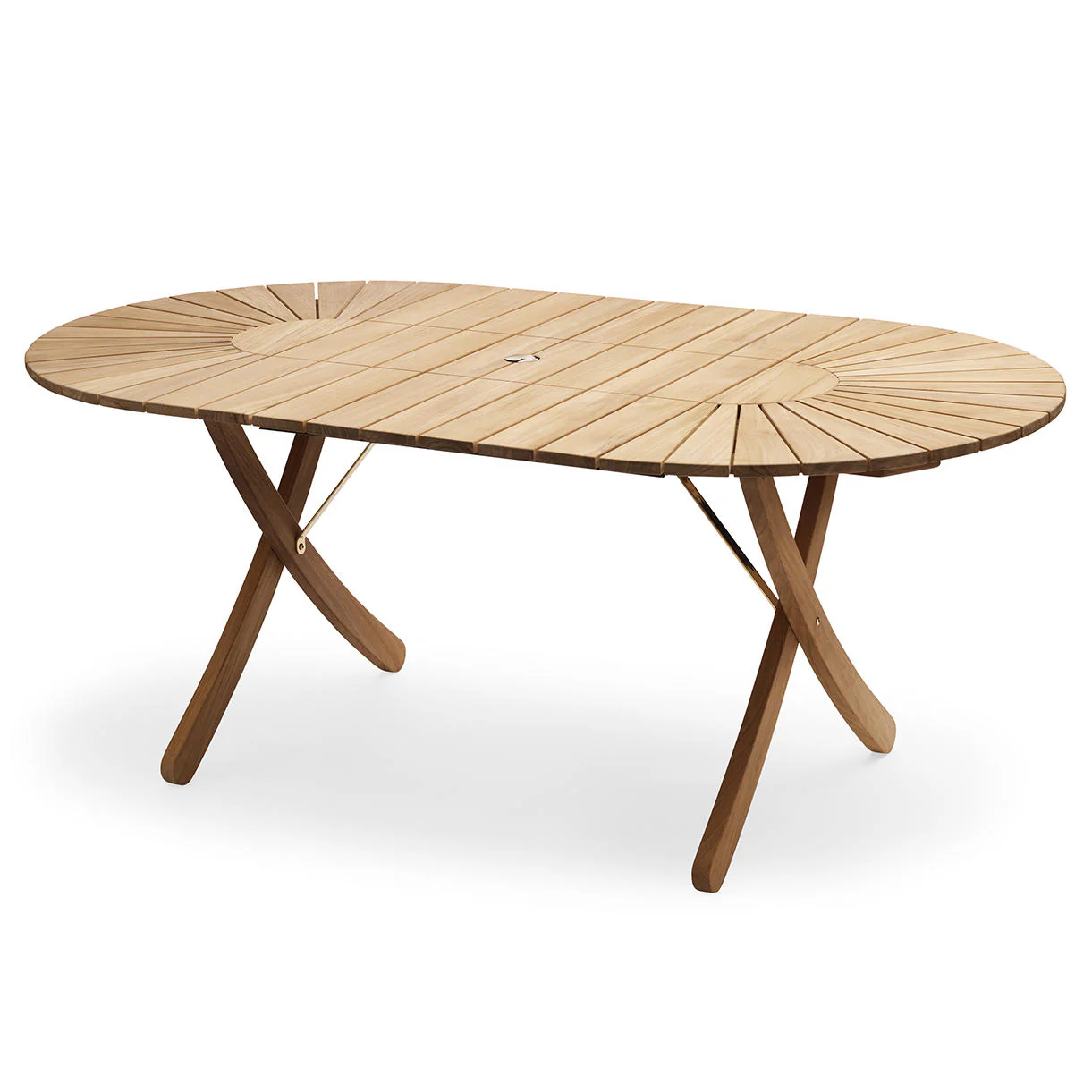 Selandia Oval Folding Teak Table - Image 5