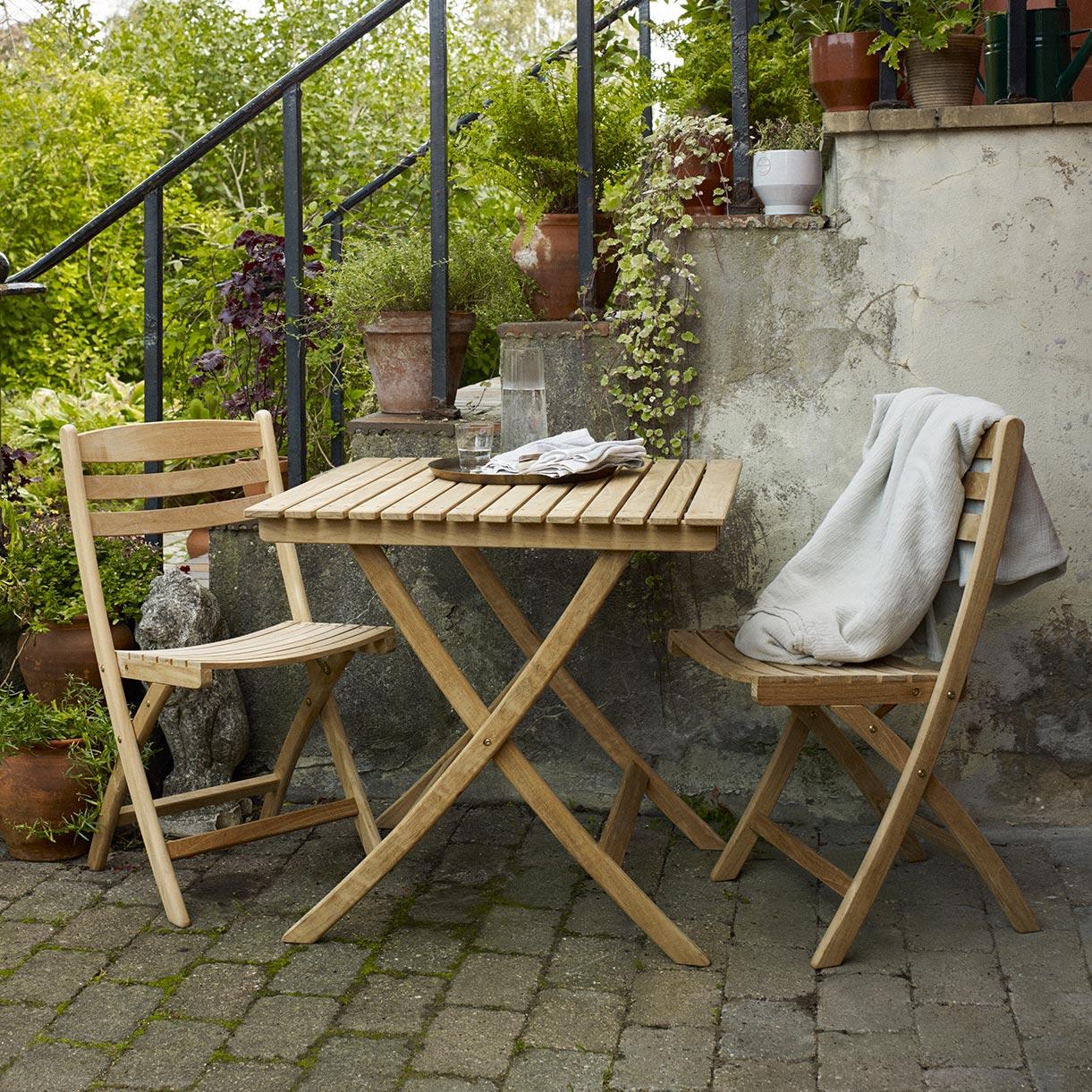 Selandia Folding Rectangular Teak Table - Image 3