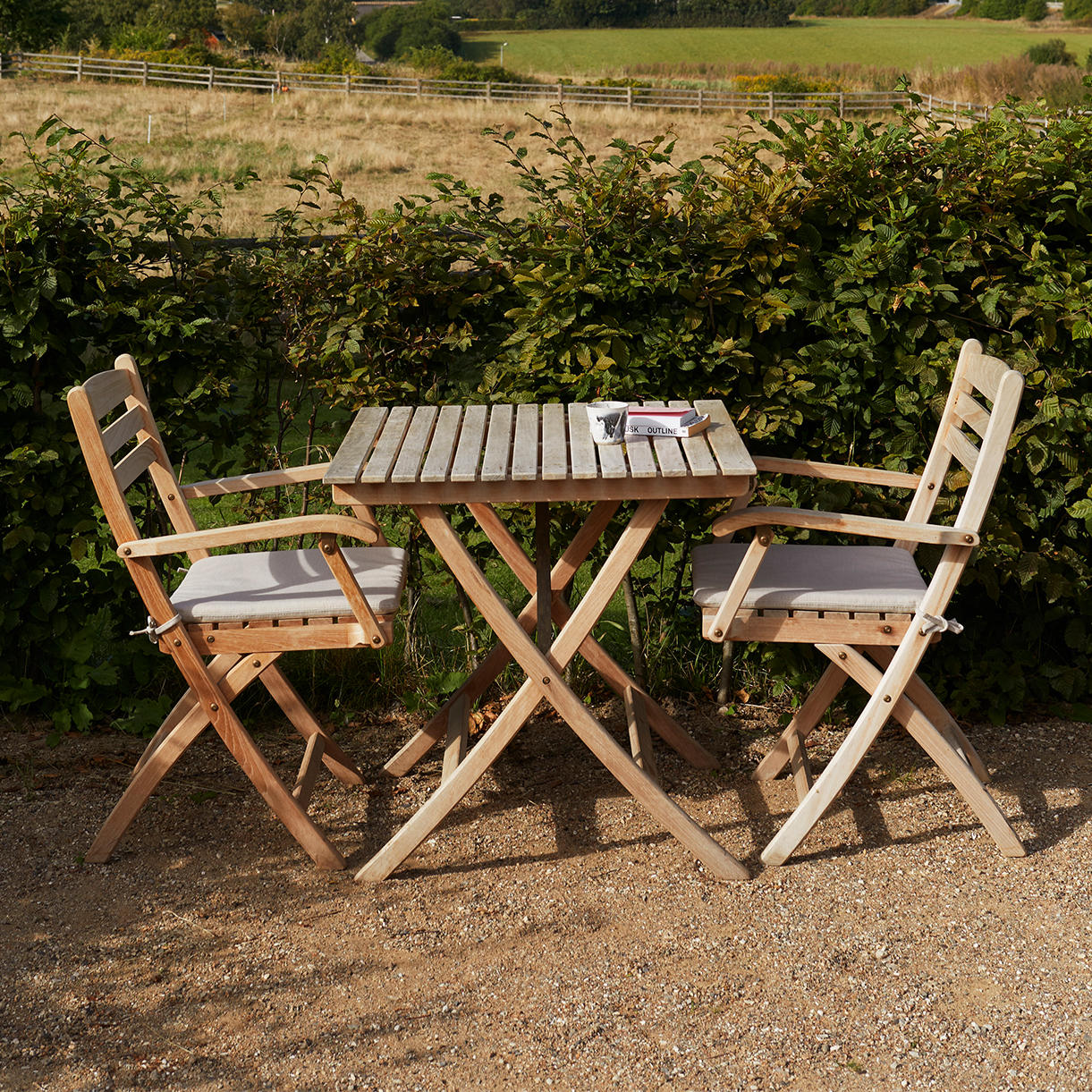 Selandia Folding Rectangular Teak Table - Image 4