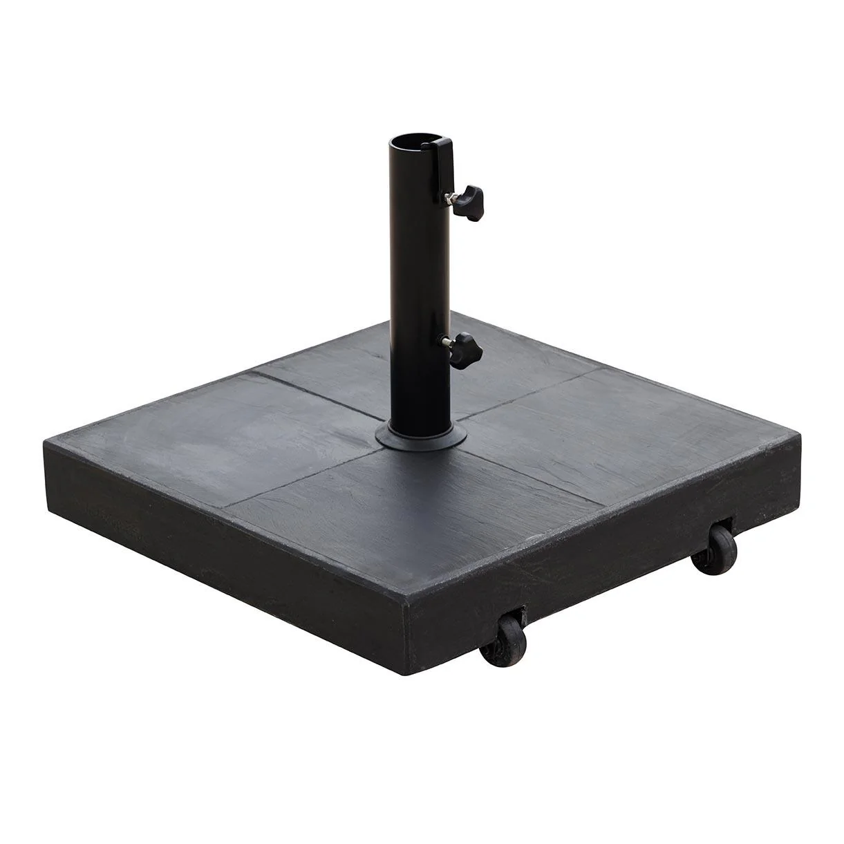 Slate Parasol Base with Wheels - Image 3