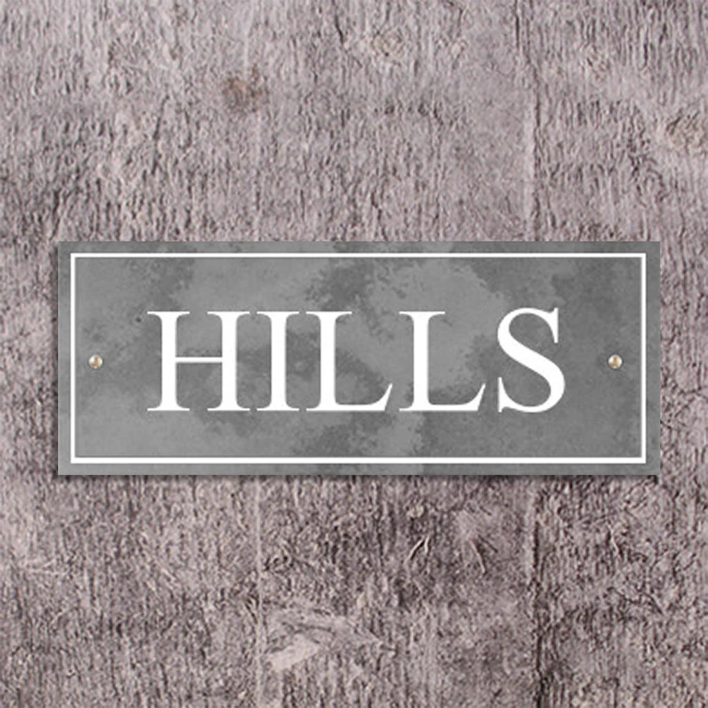 Smooth Slate One Line House Signs - Image 5