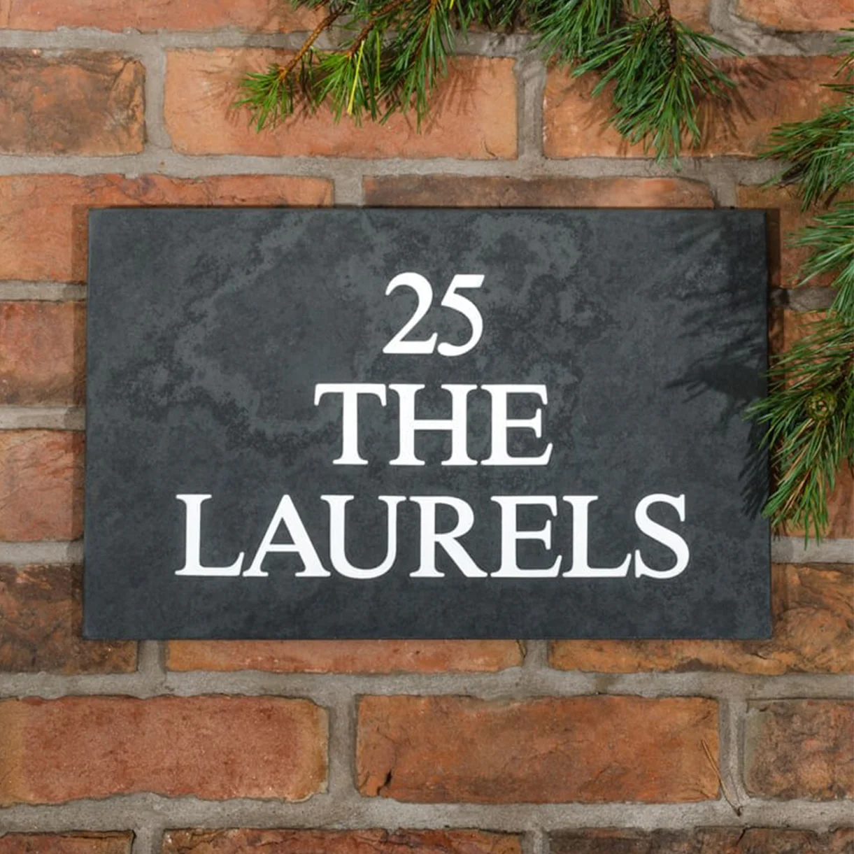 Smooth Slate Three Line House Signs - Image 2