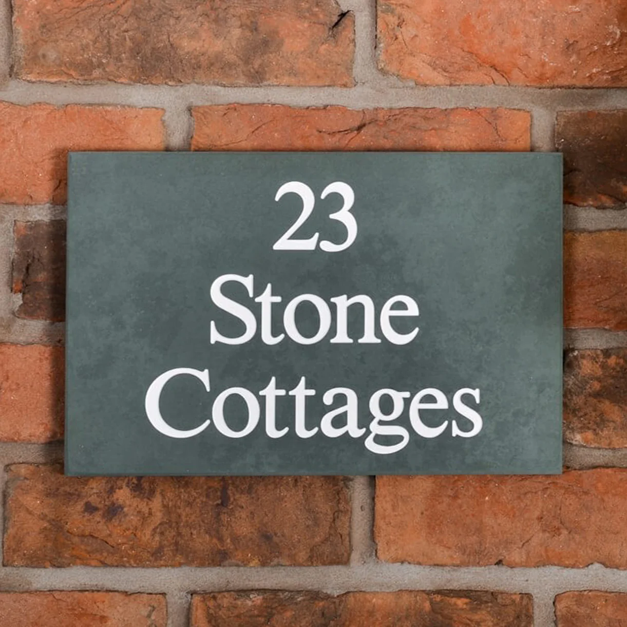 Smooth Slate Three Line House Signs - Image 4