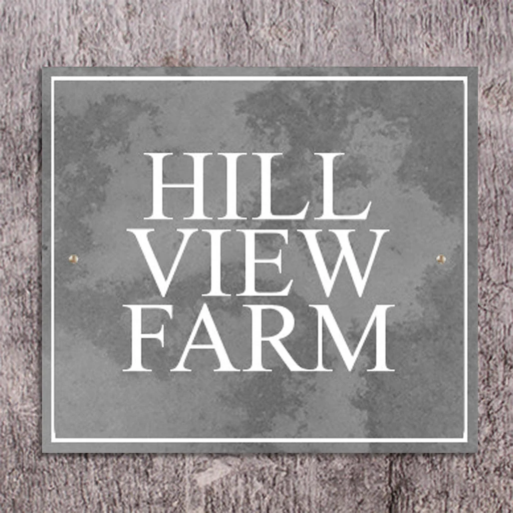 Smooth Slate Three Line House Signs - Image 5