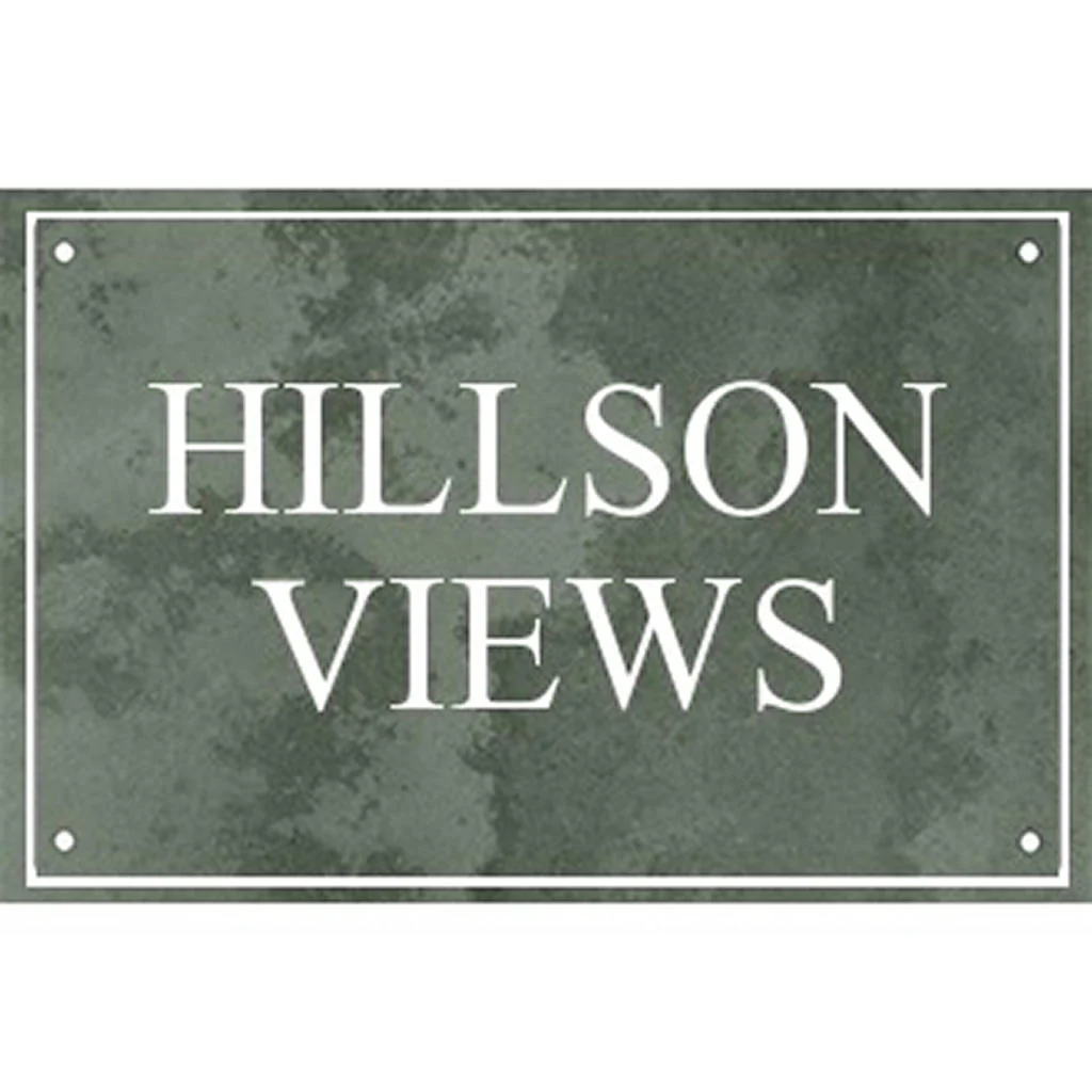 Smooth Slate Two Line House Signs - Image 11