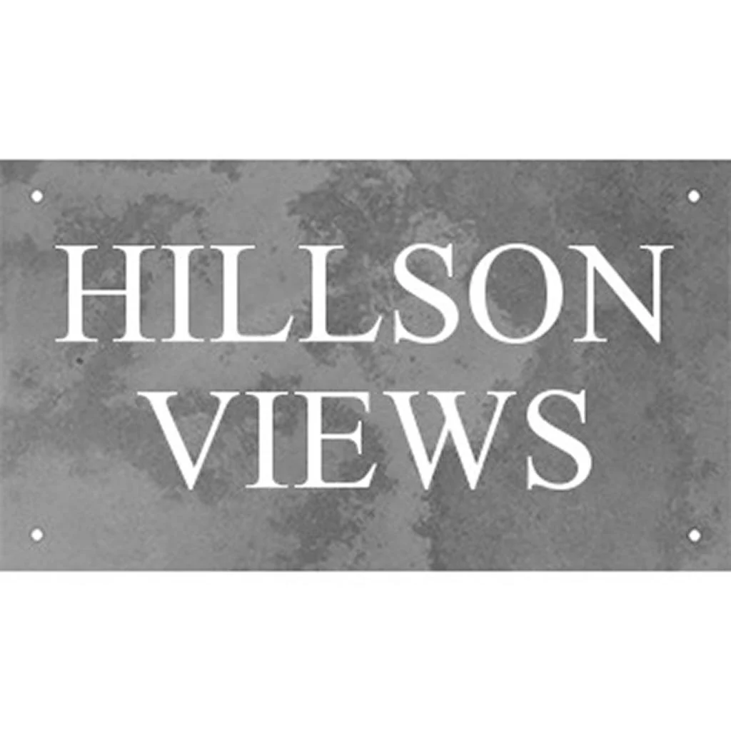 Smooth Slate Two Line House Signs - Image 12