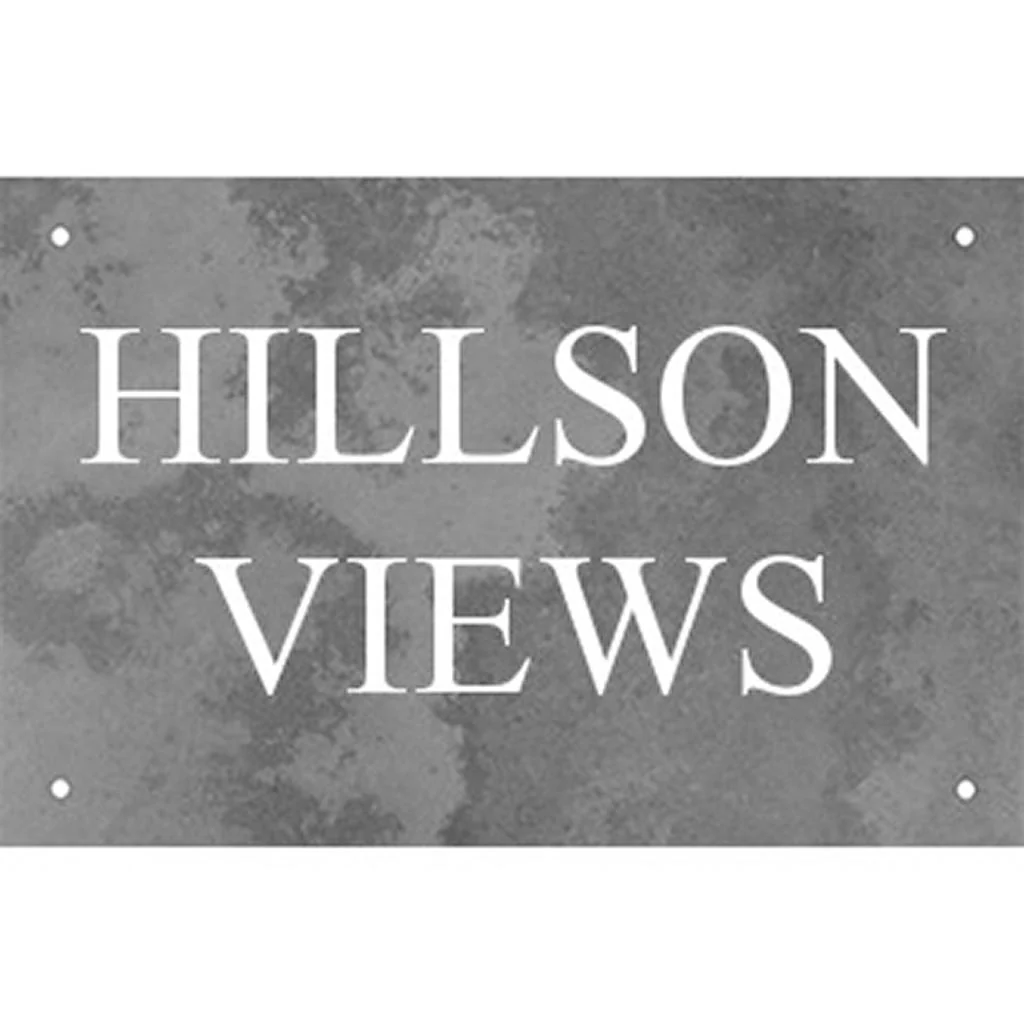 Smooth Slate Two Line House Signs - Image 8