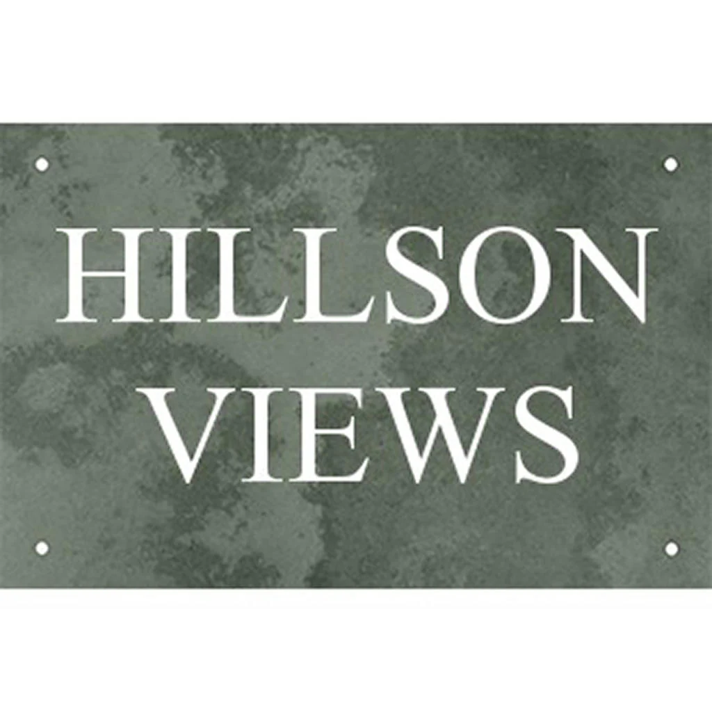 Smooth Slate Two Line House Signs - Image 9