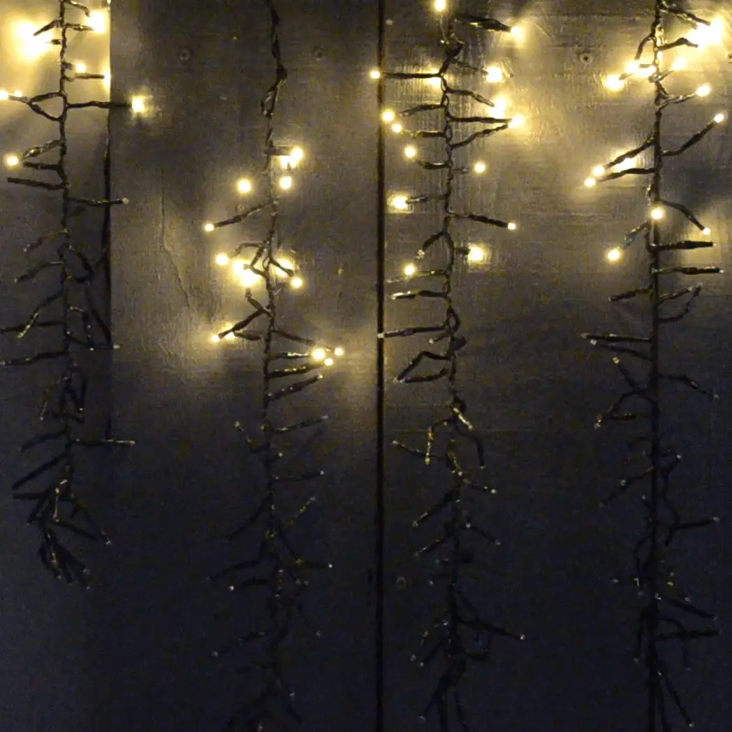 Snowing LED Cascade Cluster String Lights - Image 2
