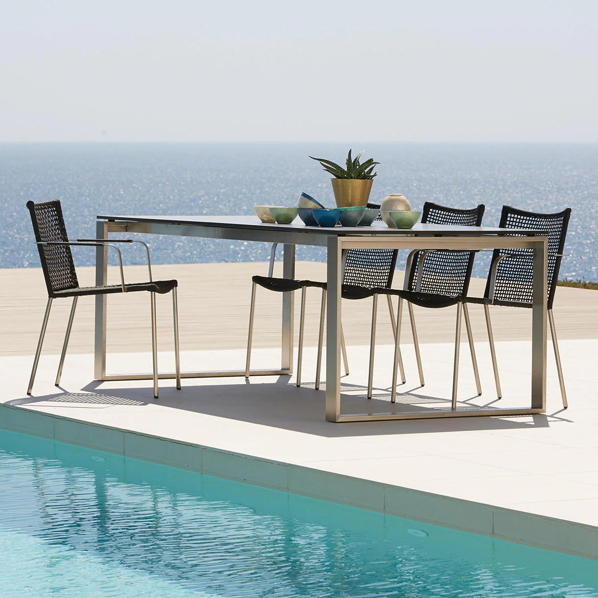 Straw Outdoor Dining Chair - Image 3