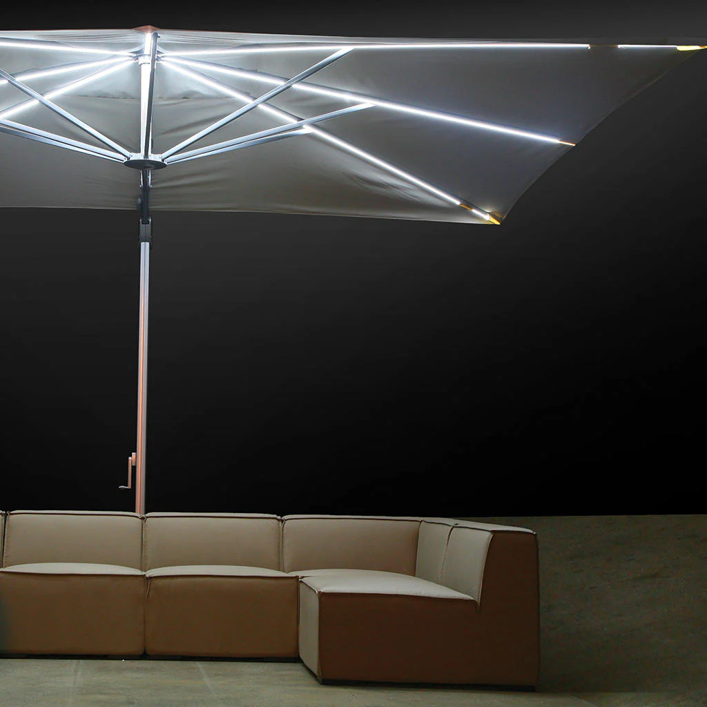 Sunrise Rectangular 3m x 4m LED Cantilever Parasol - Image 3