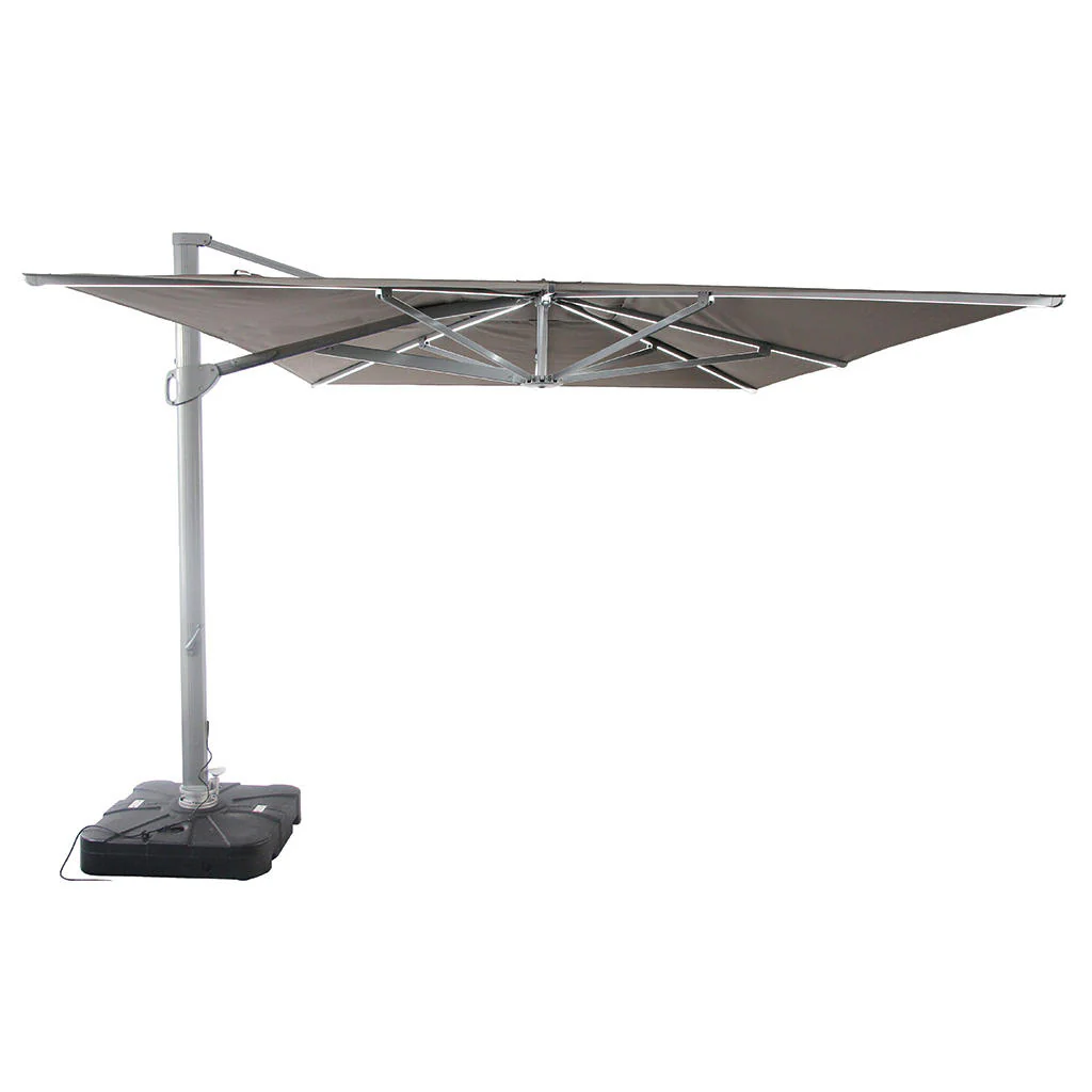 Sunset Rectangular Cantilever Parasol with LED Lights - Image 7