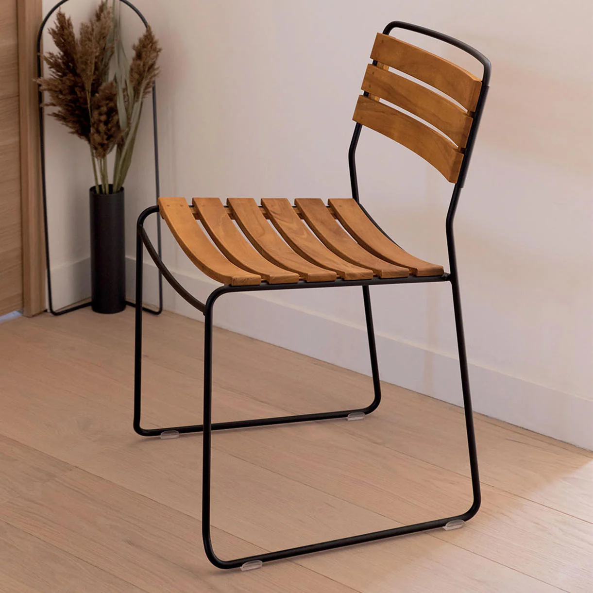 Surprising Stackable Teak Chair - Image 2