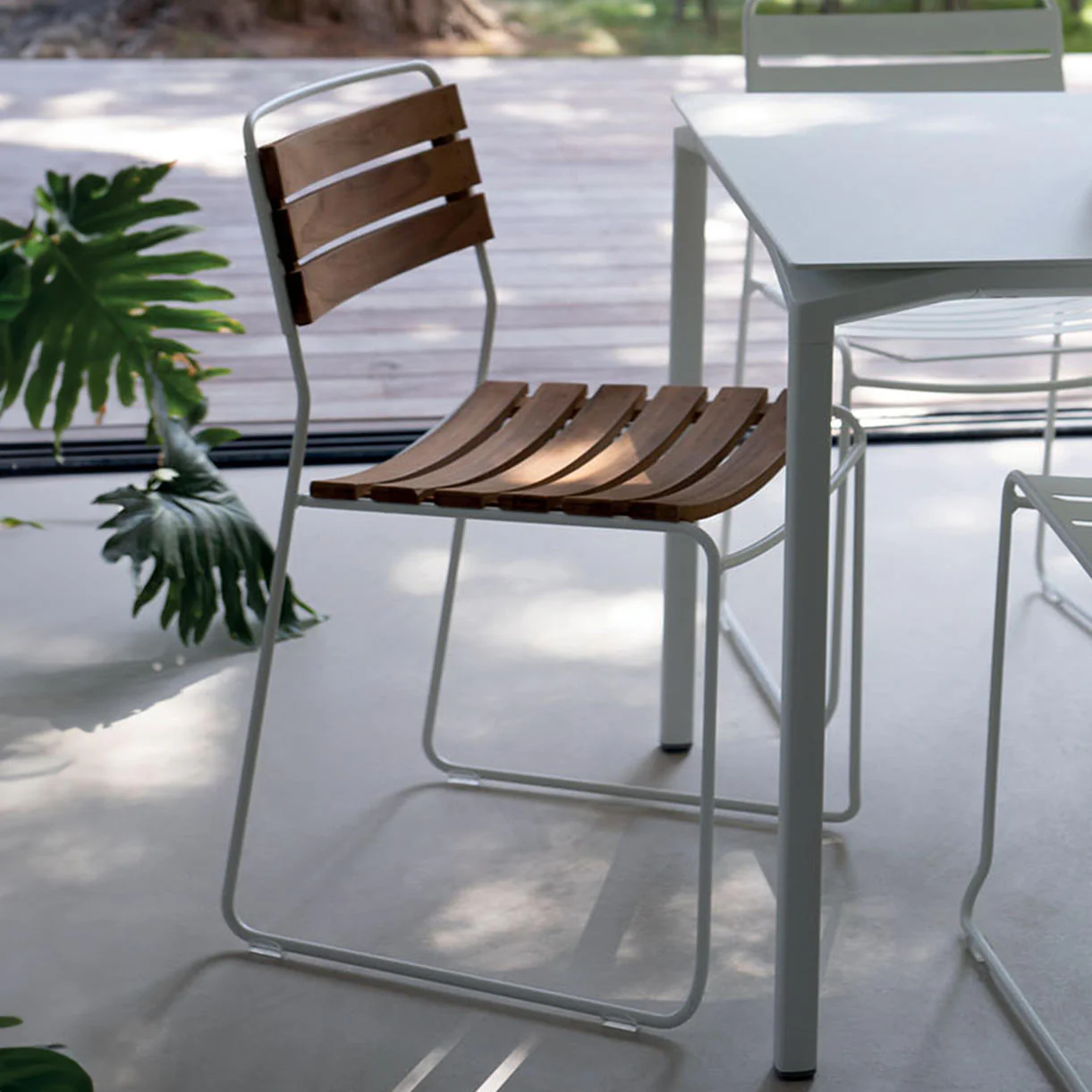 Surprising Stackable Teak Chair - Image 3