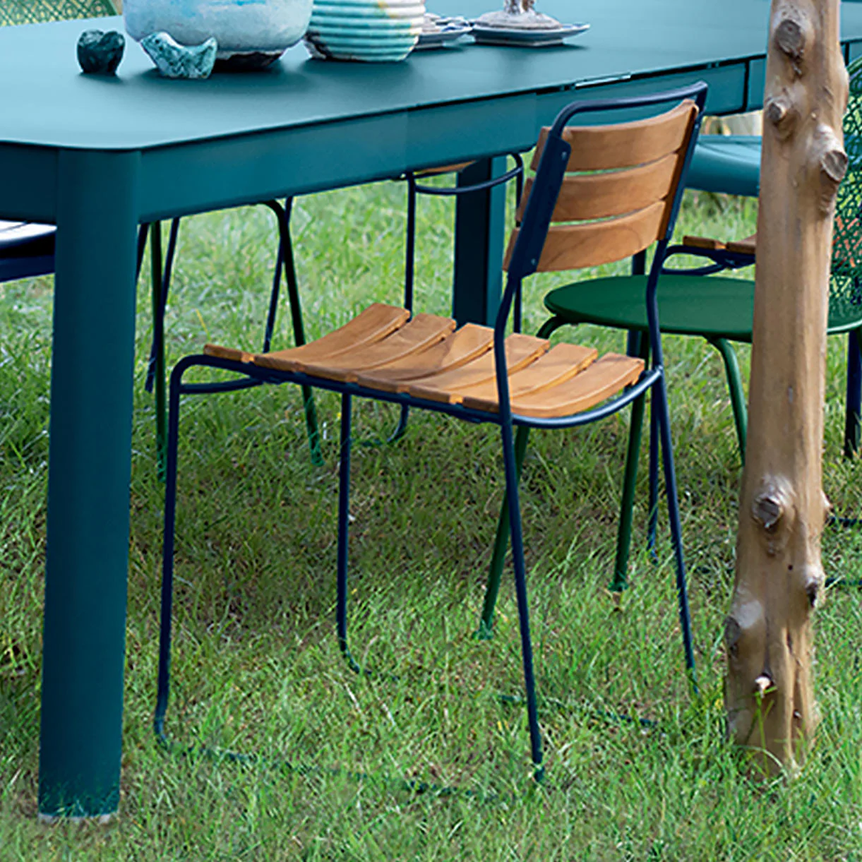 Surprising Stackable Teak Chair - Image 4