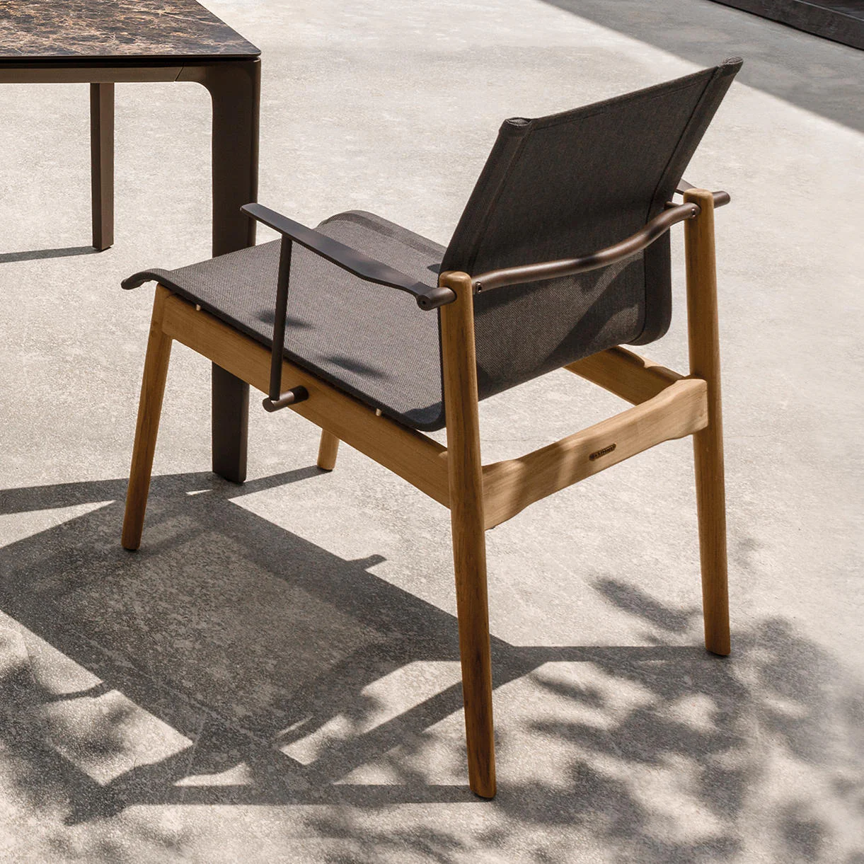 Sway Teak Stacking Chairs with Arms - Image 3