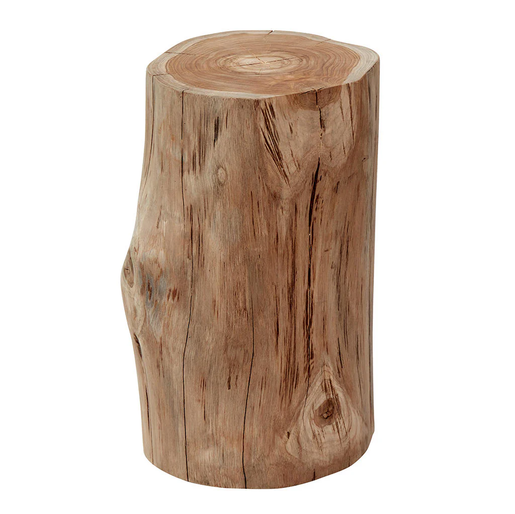 Teak Log Stool - Image 3