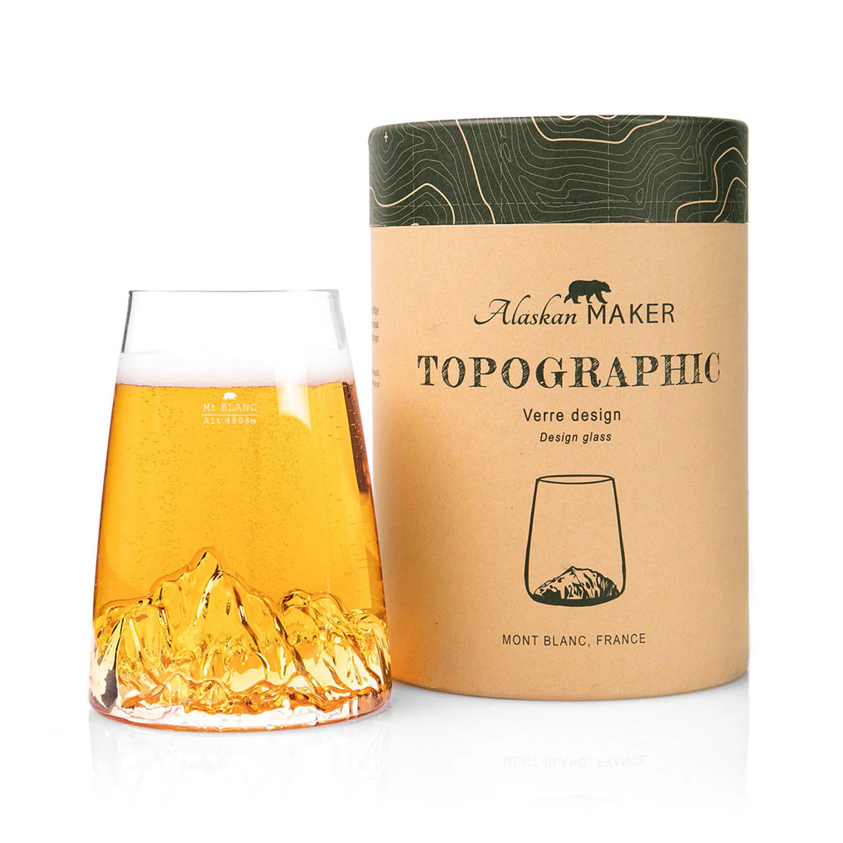 Topographic Mountain Beer Tumbler - Image 6