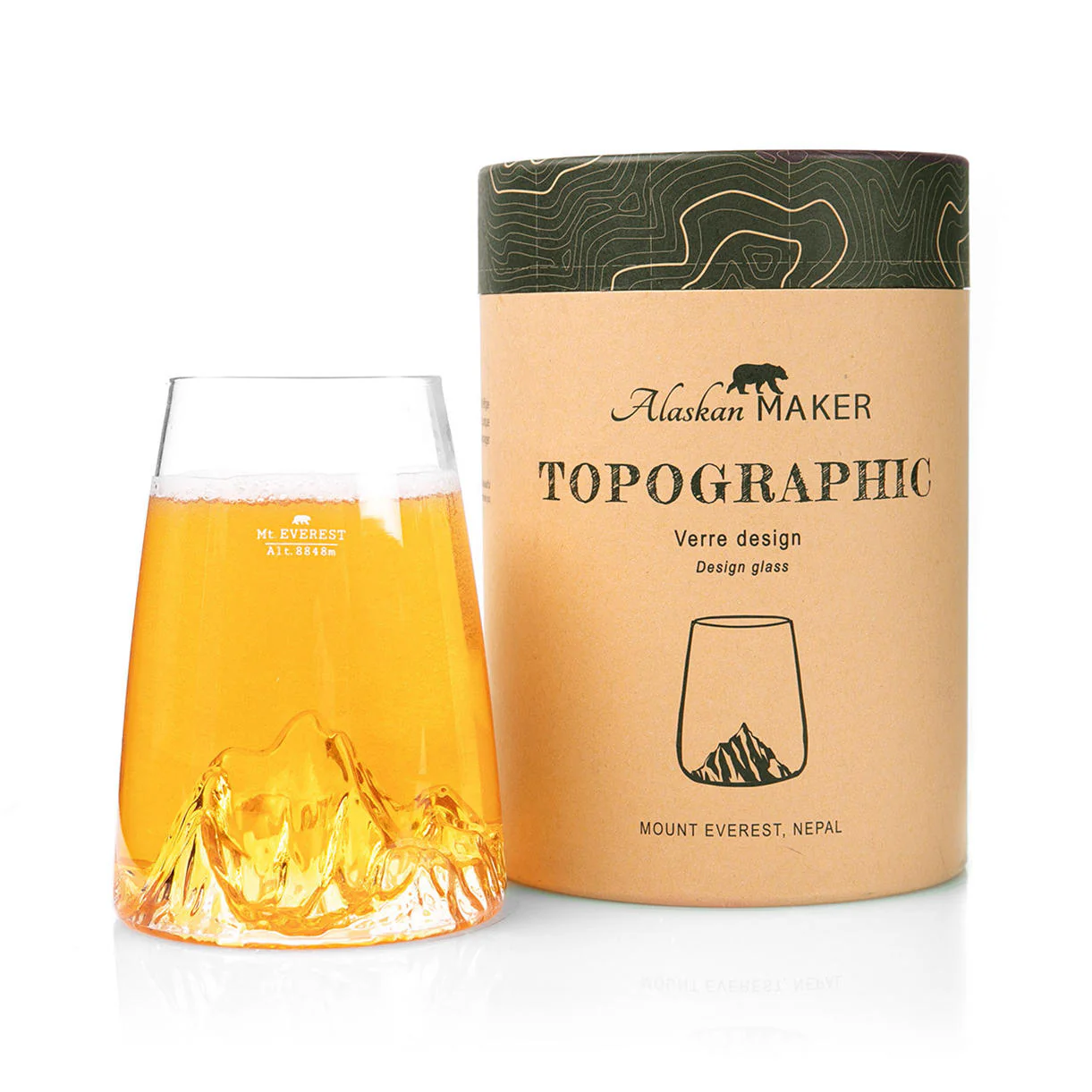 Topographic Mountain Beer Tumbler - Image 7