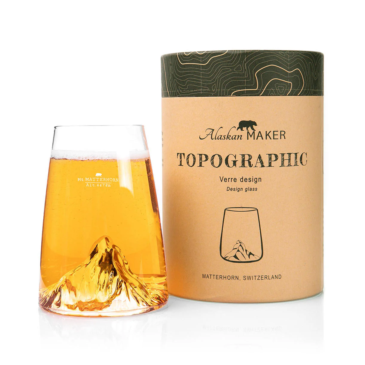 Topographic Mountain Beer Tumbler - Image 9