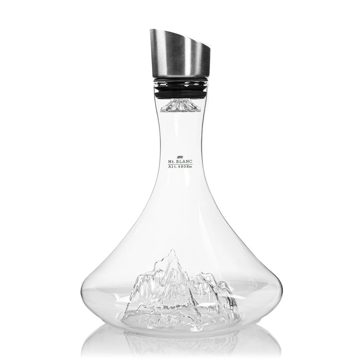 Topographic Mountain Wine Decanter - Image 3