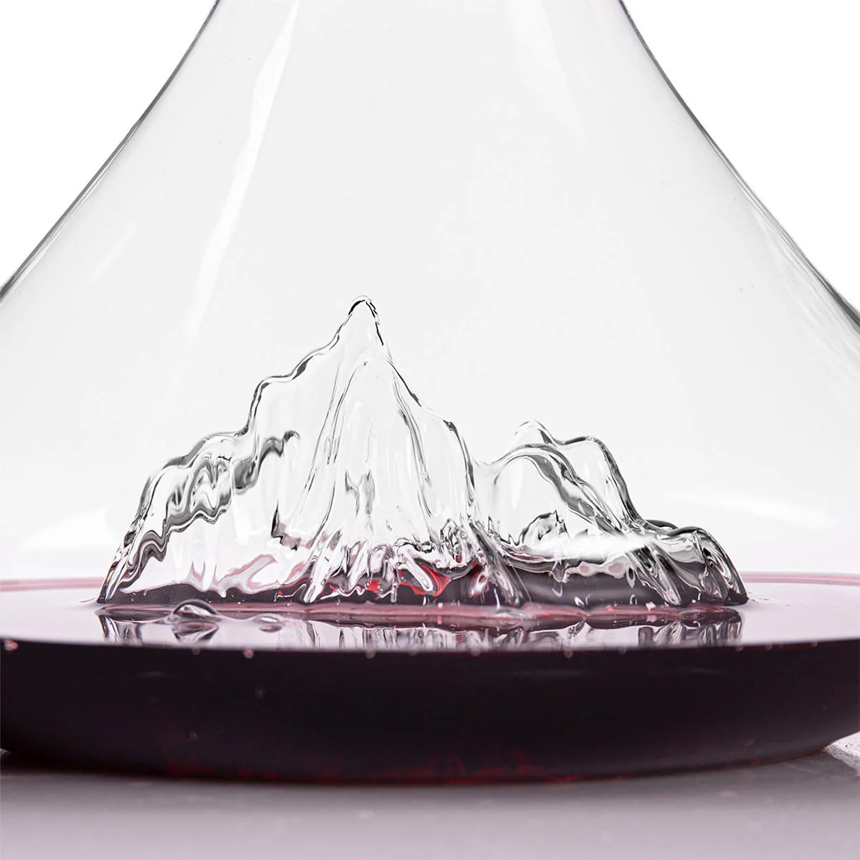 Topographic Mountain Wine Decanter - Image 4