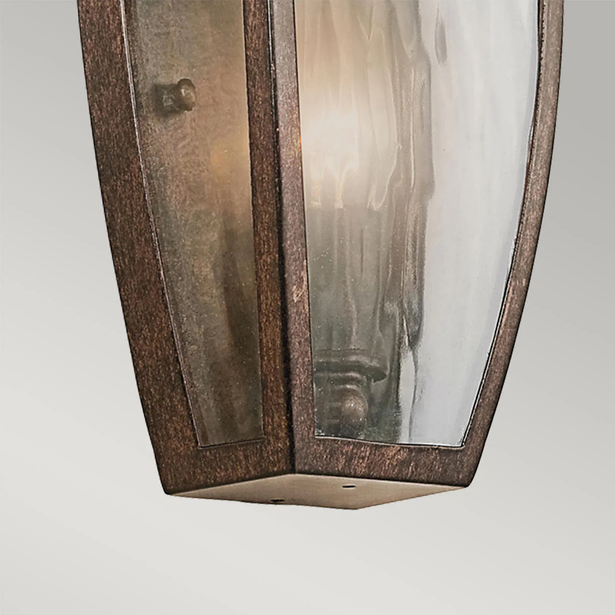 Venetian Rain Outdoor Flush Wall Lantern - Image 3
